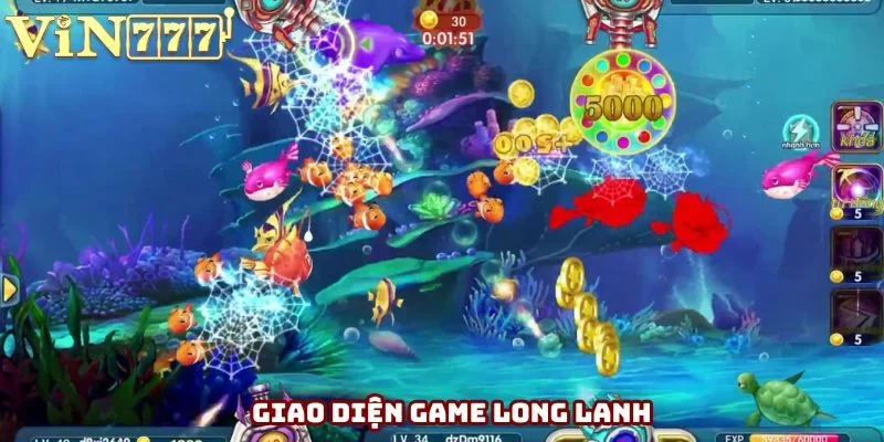 Giao diện game săn cá 3D mê ly