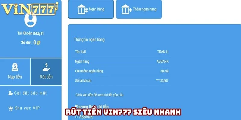 Rút thưởng tại trang web siêu nhanh