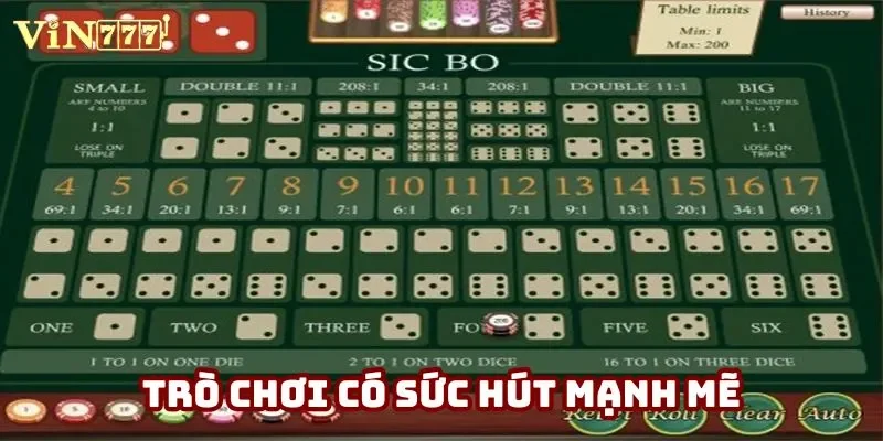 Trò chơi có sức hút mạnh mẽ